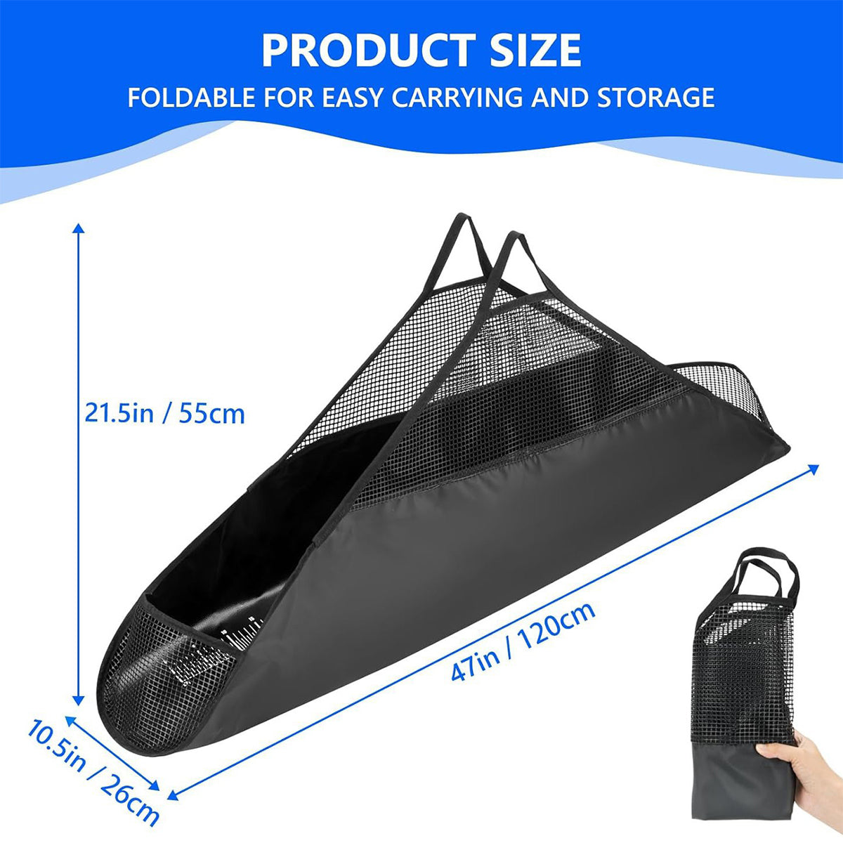 Outdoor Fishing Weight Bag with EVA Coating and Foldable Design