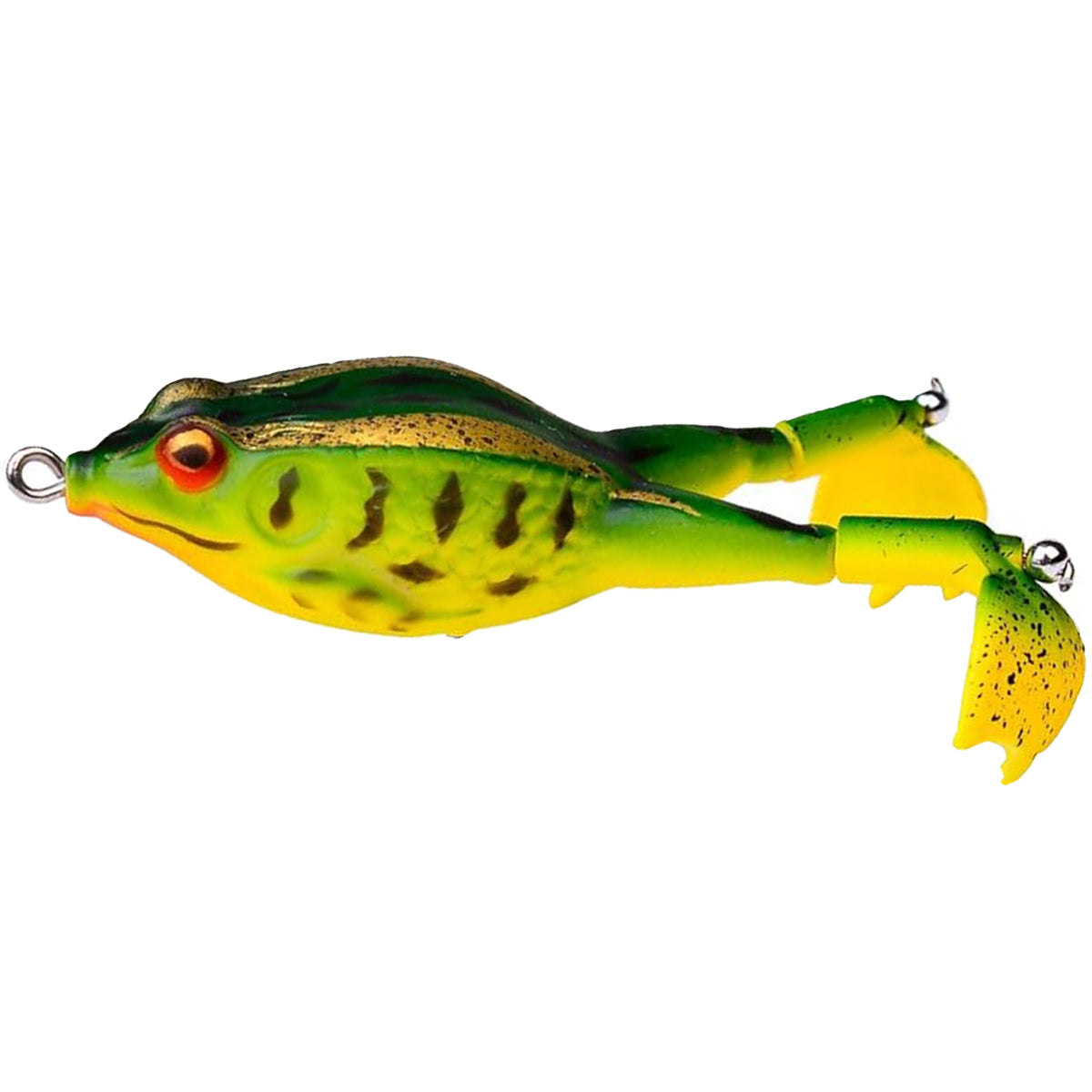 3PCS Bionic Frog Fishing Lures with Double Hooks for Freshwater