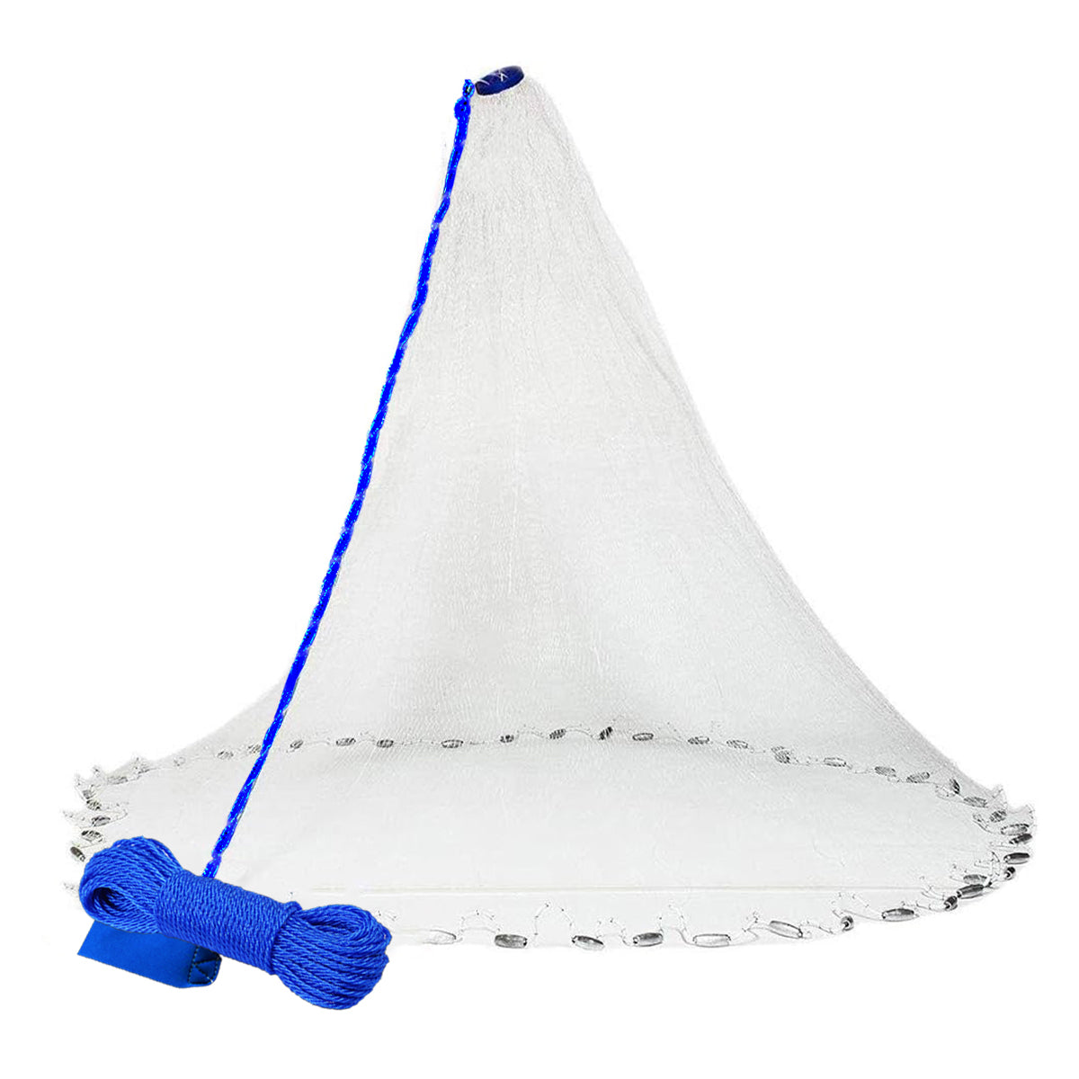Hand Cast Net Fishing Throw Net with Strong Rope