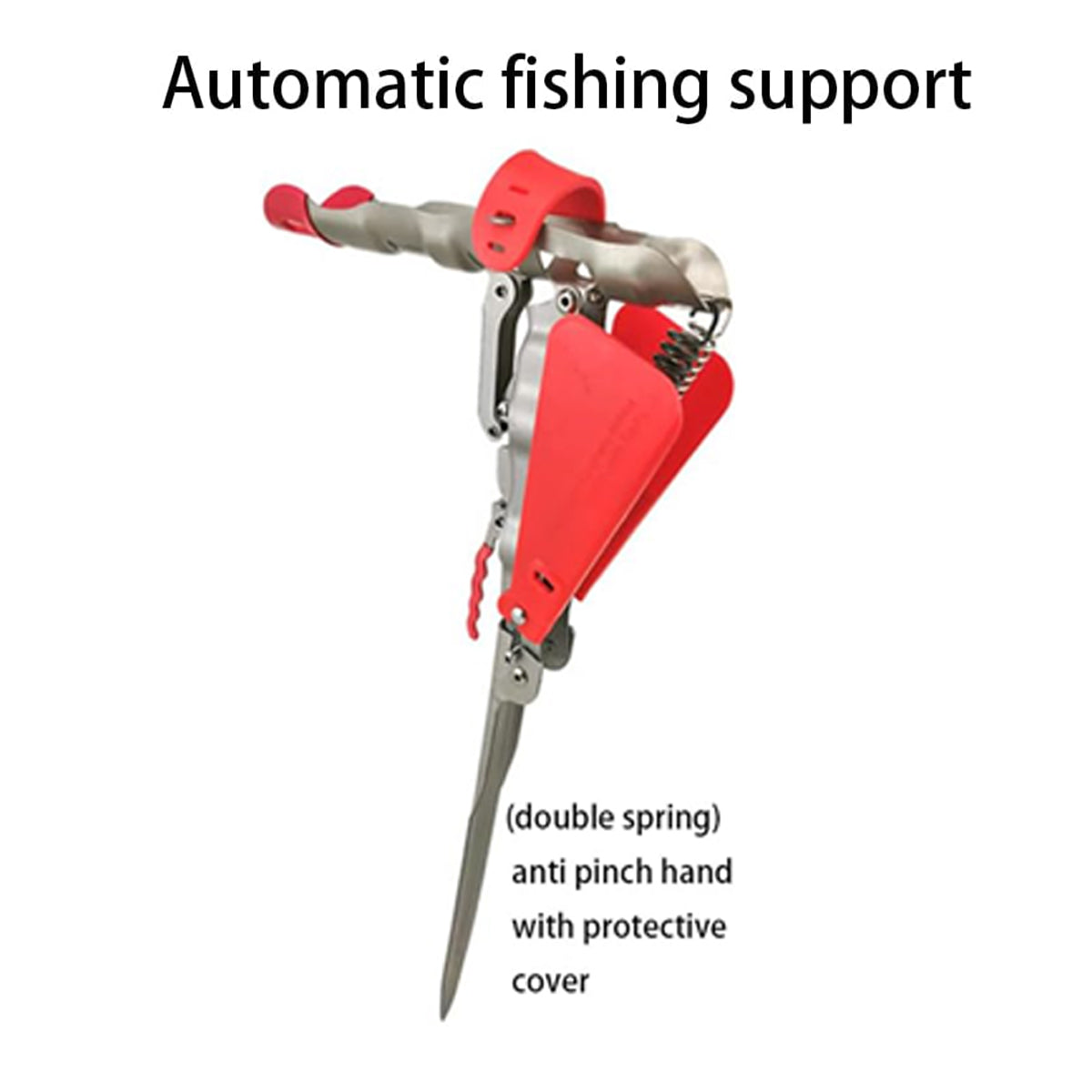 Automatic Fishing Rod Holder Stainless Steel Spring Loaded Ground Stand