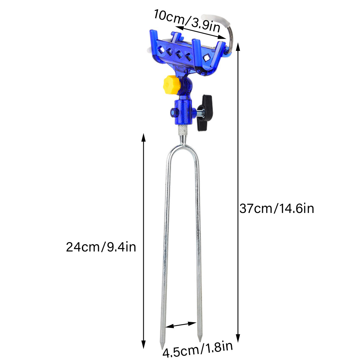 Self-Locking Fishing Rod Stand Durable Adjustable Portable Holder