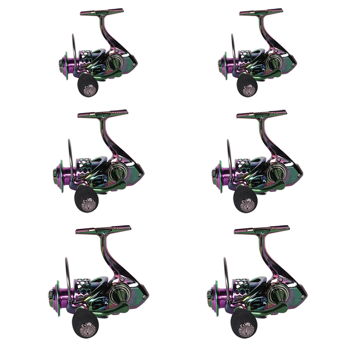 Metal Spinning Reel Durable Electroplated Fishing Reel Left Right Hand