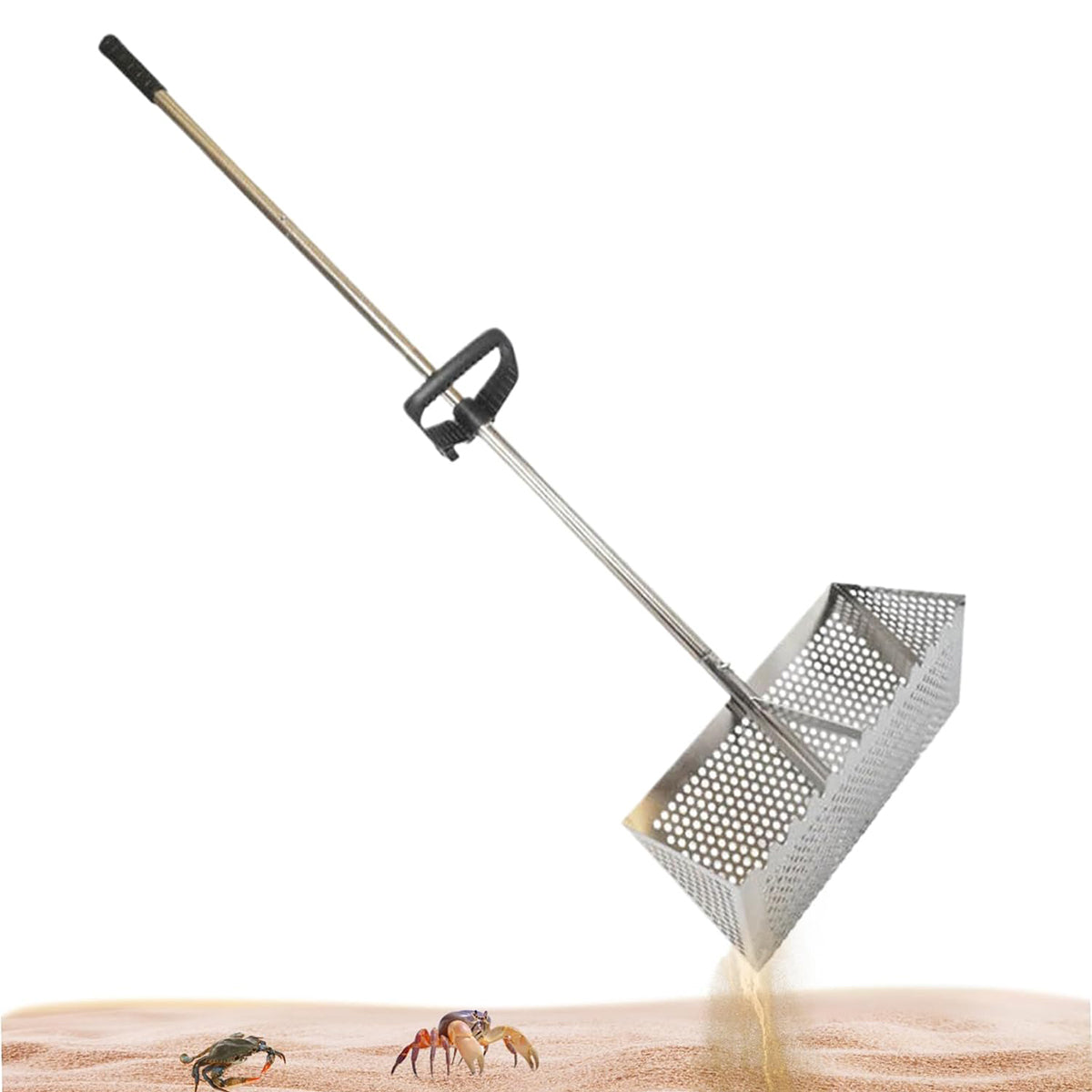 Stainless Steel Sand Screen Crab Hunting Sifter with Handle