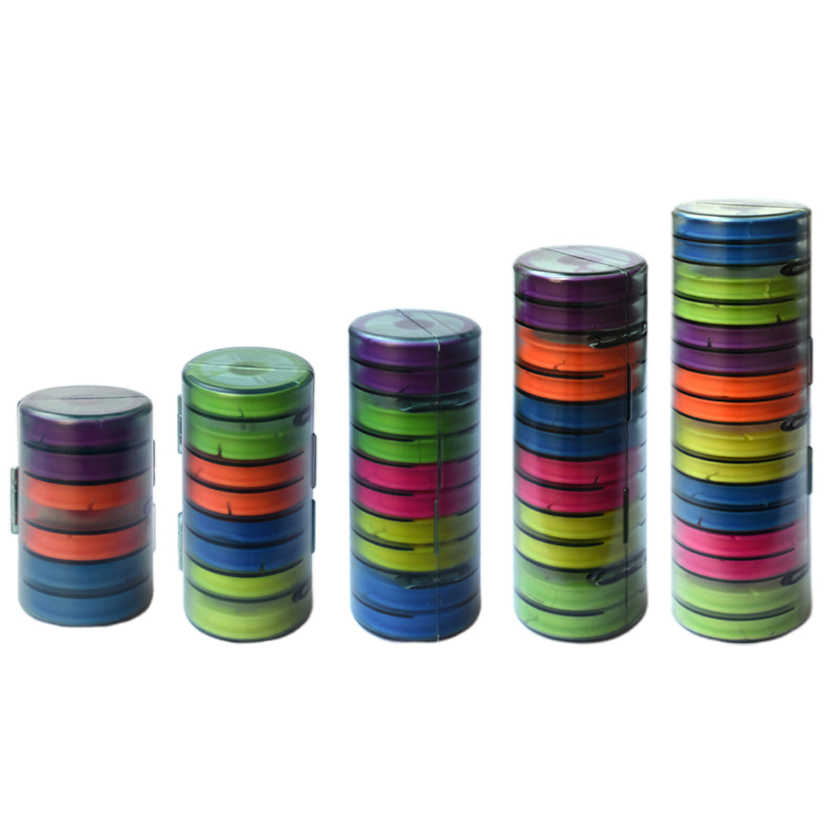 Fishing Tackle Box Line Organizer with Multiple Axes