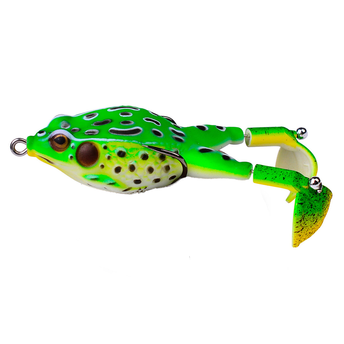 3PCS Bionic Frog Fishing Lures with Double Hooks for Freshwater