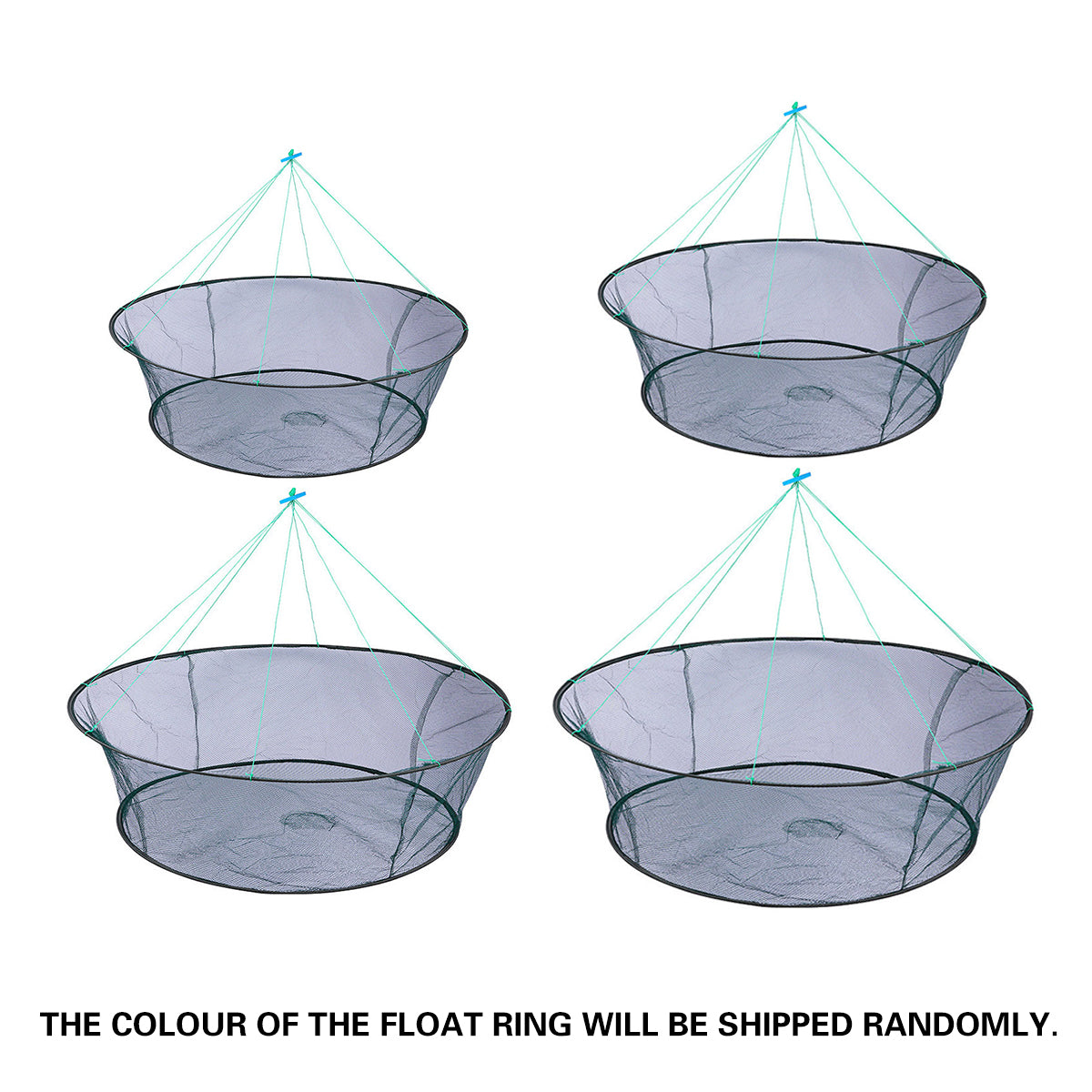 Folding Fishing Net Round Nylon Trap for Fish & Crustaceans
