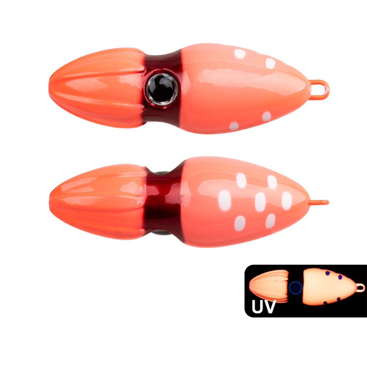 Slow Sinking Squid Jig Lure UV Glow Fishing Bait