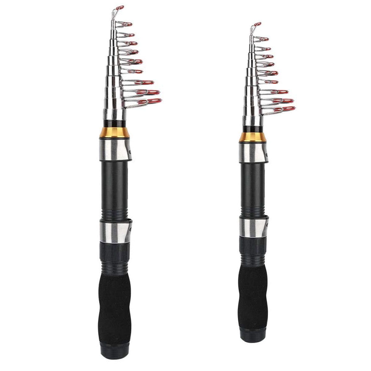 Telescopic Fishing Rod Portable Compact Travel Freshwater Saltwater