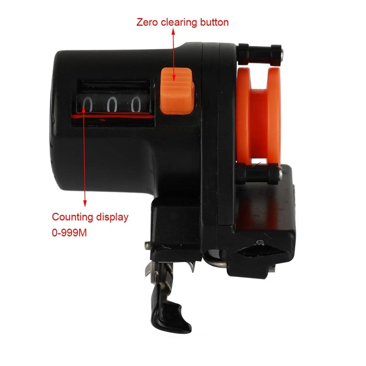 Fishing Line Counter with Precision Meter Display for Saltwater & Freshwater