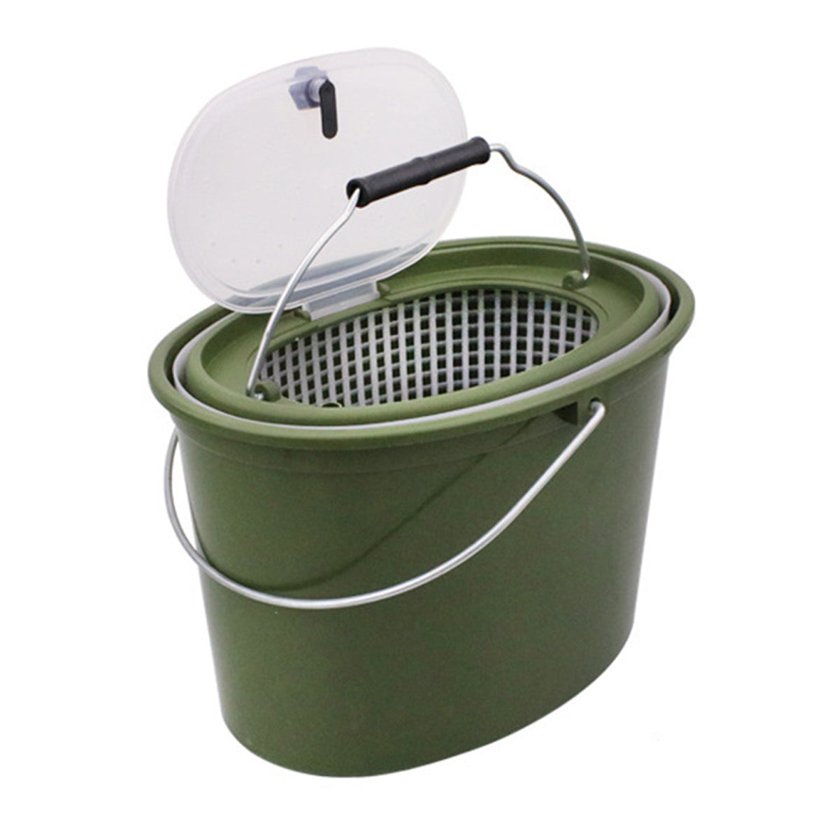Handheld Water Bucket Portable Fishing Storage Container with Lid