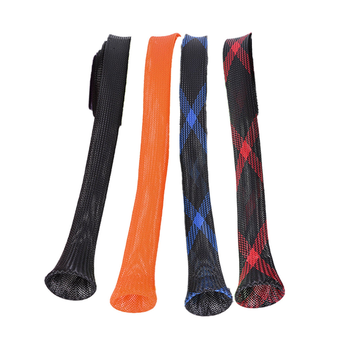 4 PCS Retractable Fishing Rod Protector Mesh Tube Durable Lightweight 35*170mm