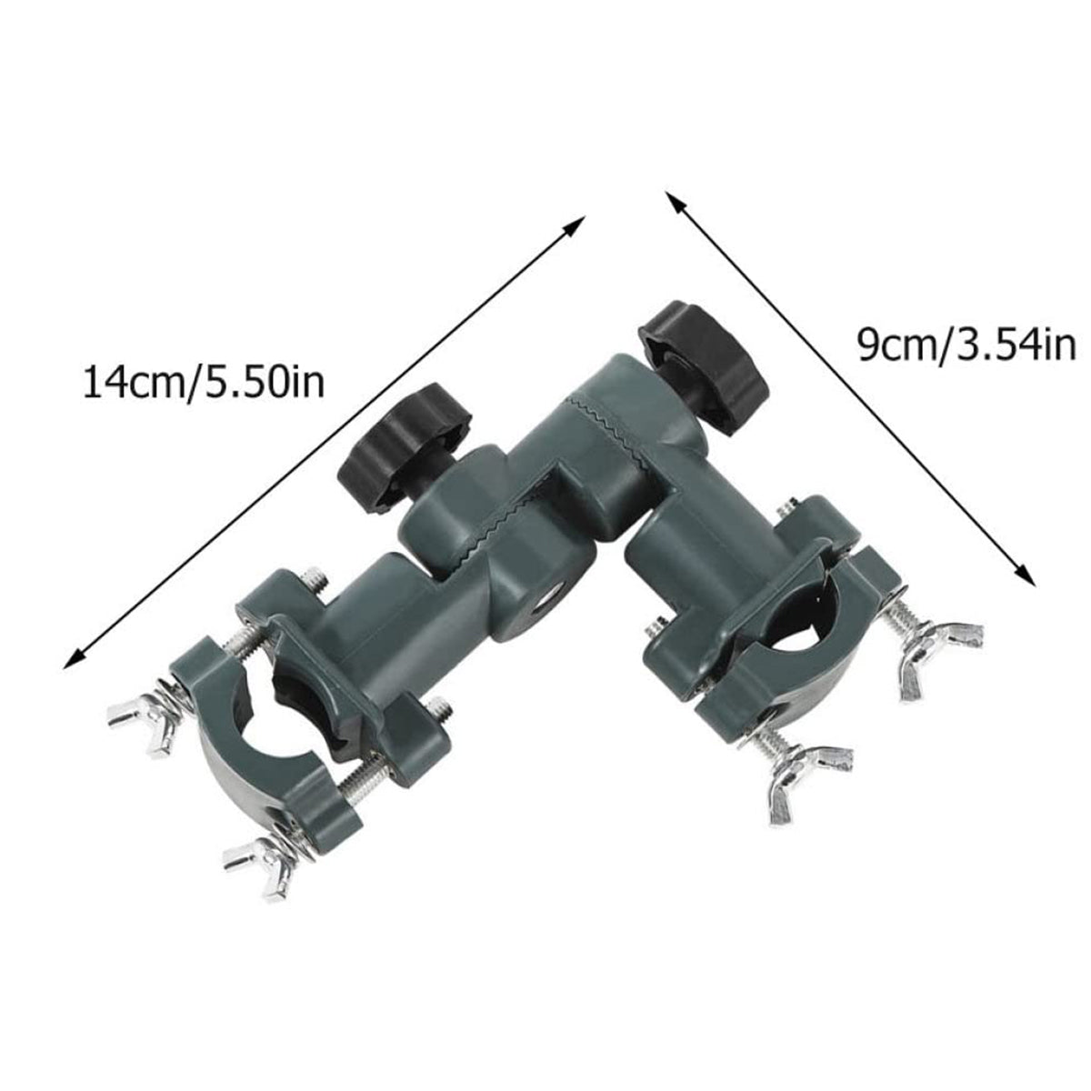 Adjustable Fishing Bracket with Umbrella Stand and 360° Rotation