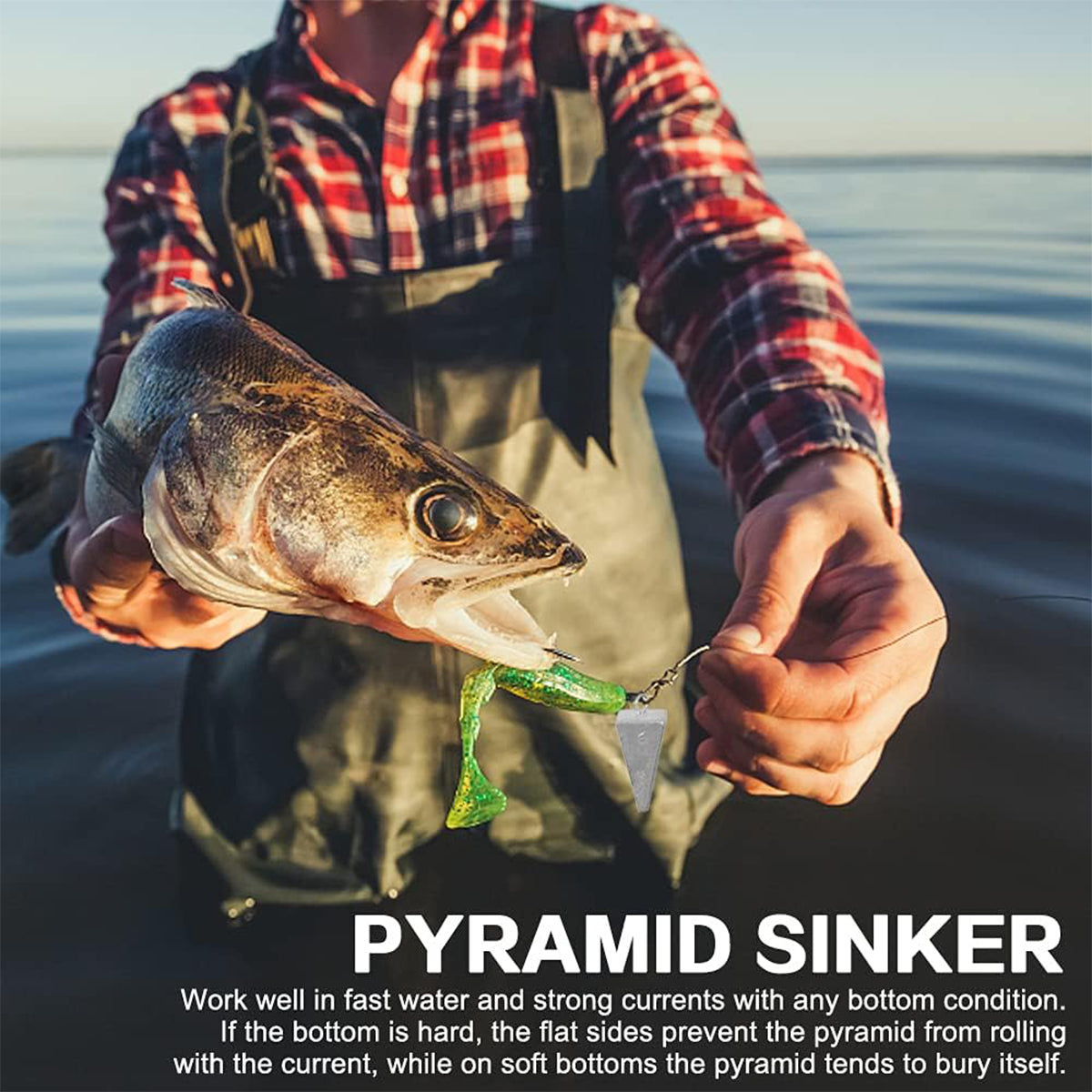 Four-Sided Triangular Lead Sinker Pyramid Fishing Weights