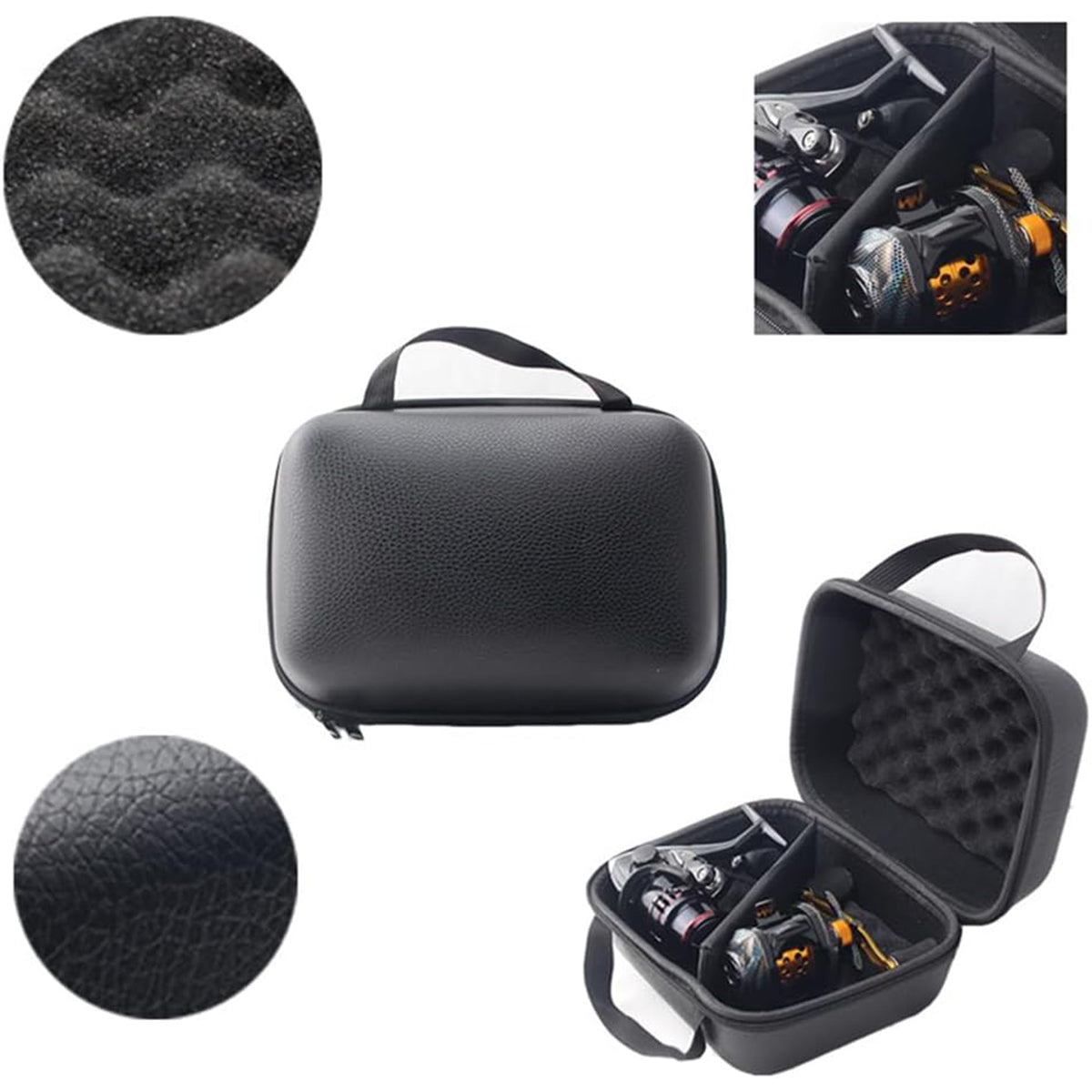 Fishing Reel Storage Case Shockproof EVA Protective Travel Box