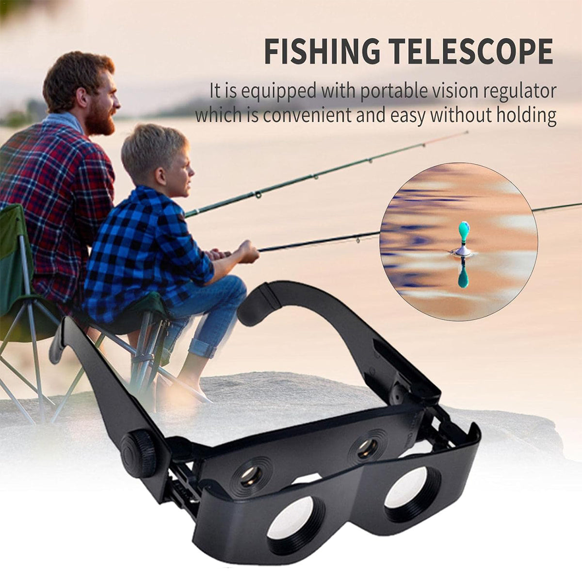 Fishing Binoculars Multifunctional Outdoor Glasses Waterproof HD Lens Sports
