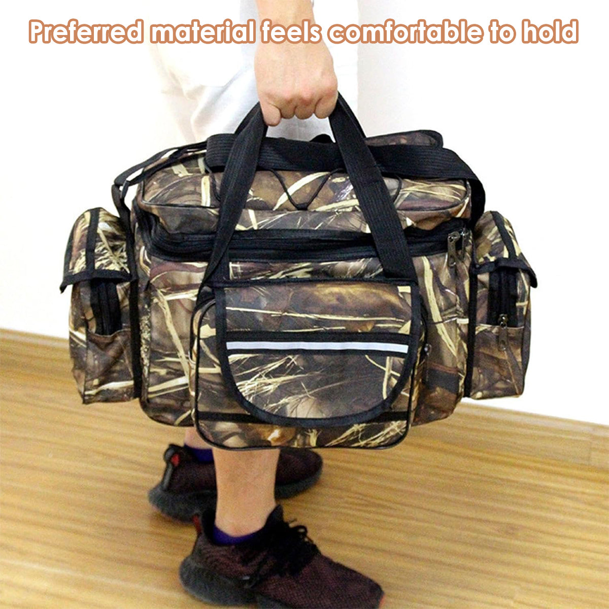 Large Capacity Fishing Tackle Bag Multi Functional Single Shoulder Gear Storage