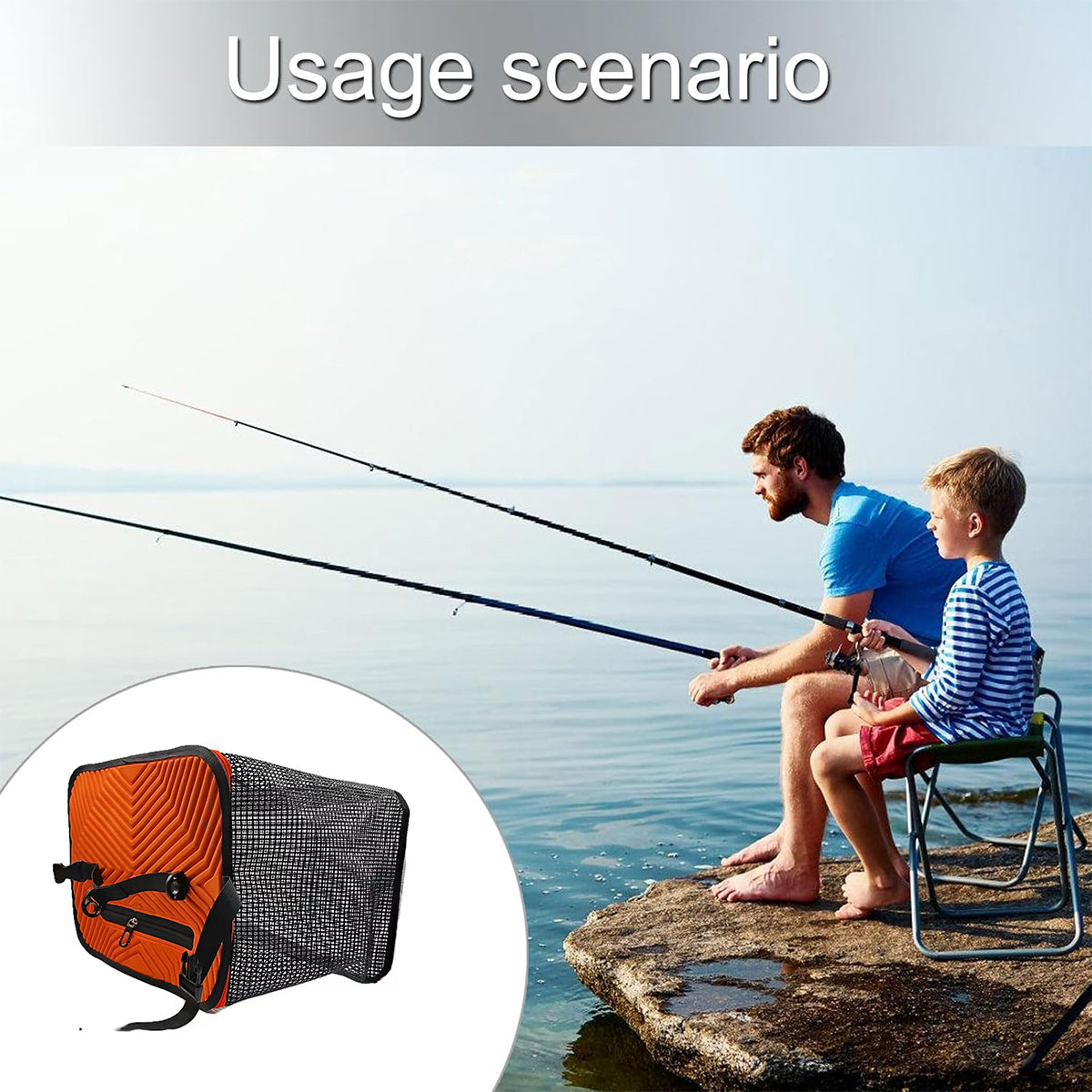 Floating Fish Protector Bag with Mesh Ventilation and Large Capacity