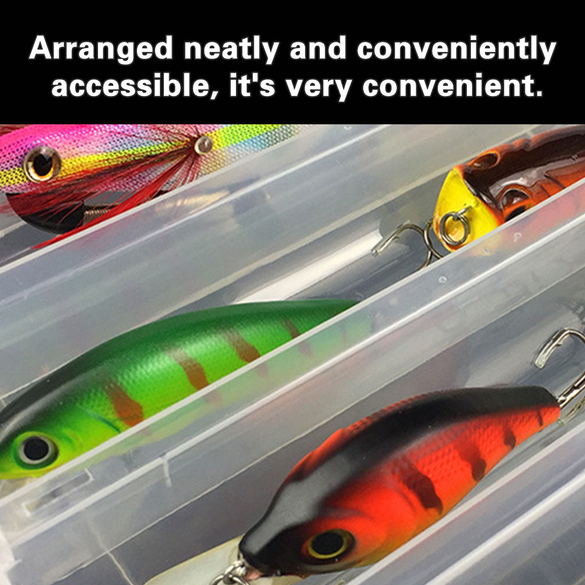 Fishing Tackle Storage Box Waterproof Plastic Organizer