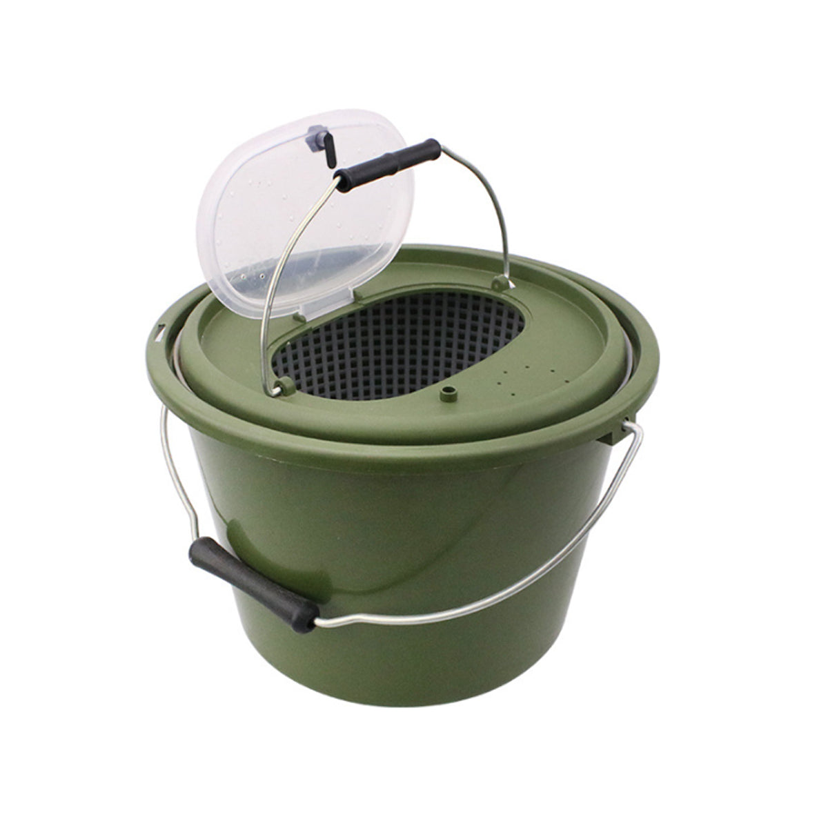 Handheld Water Bucket Portable Fishing Storage Container with Lid