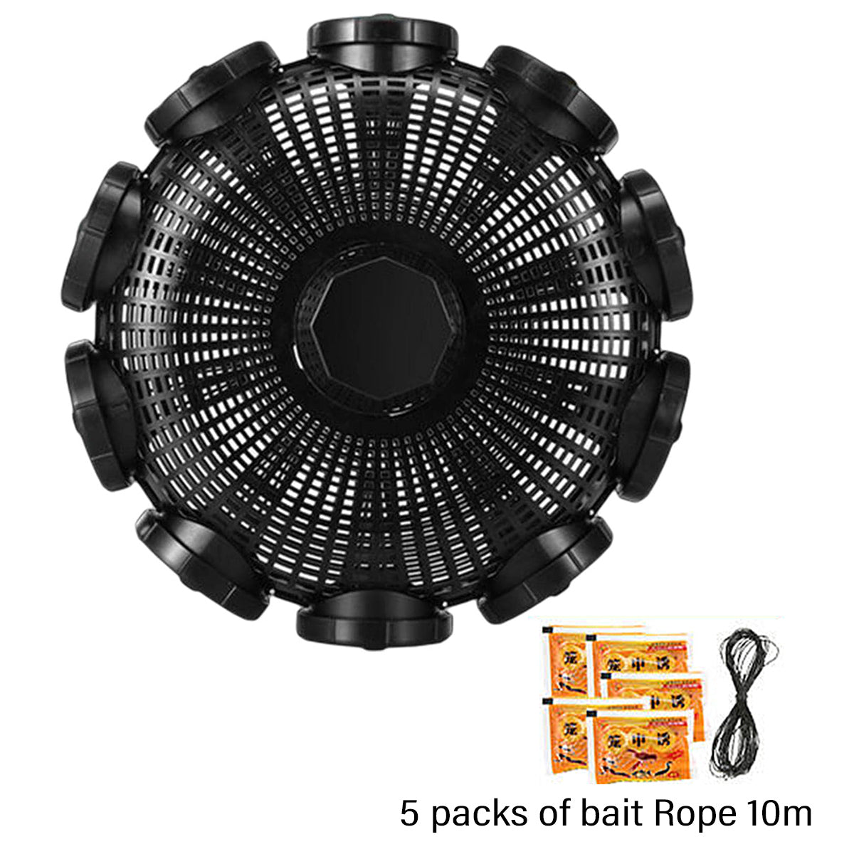 Ten-Hole Fishing Cage Trap for Eels Shrimp Crab and Fish