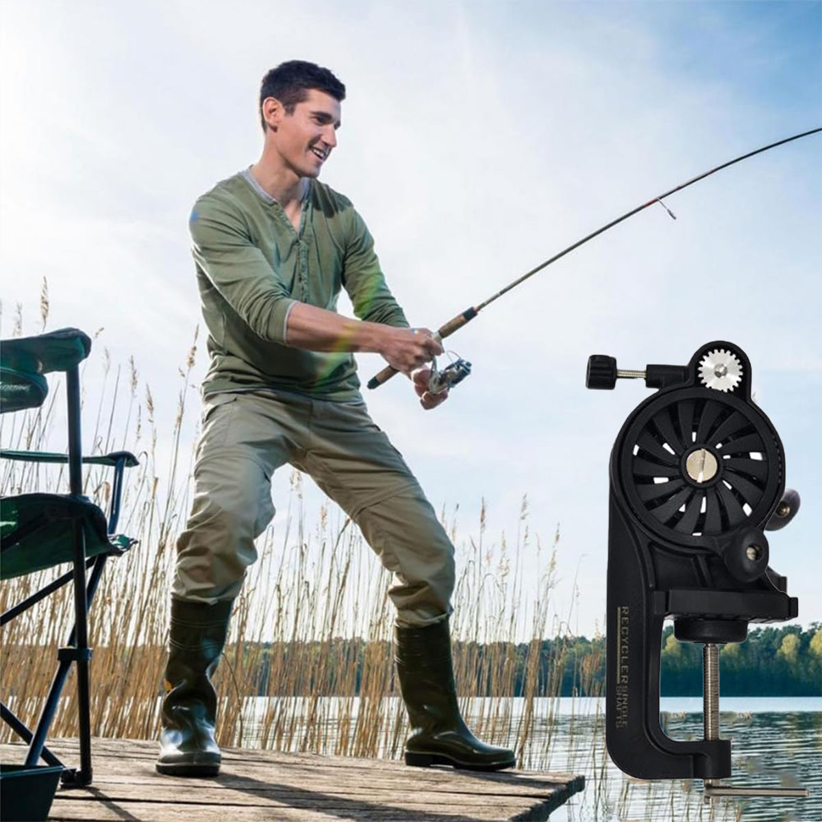 Fishing Line Winder Adjustable Reel Spooling Tool