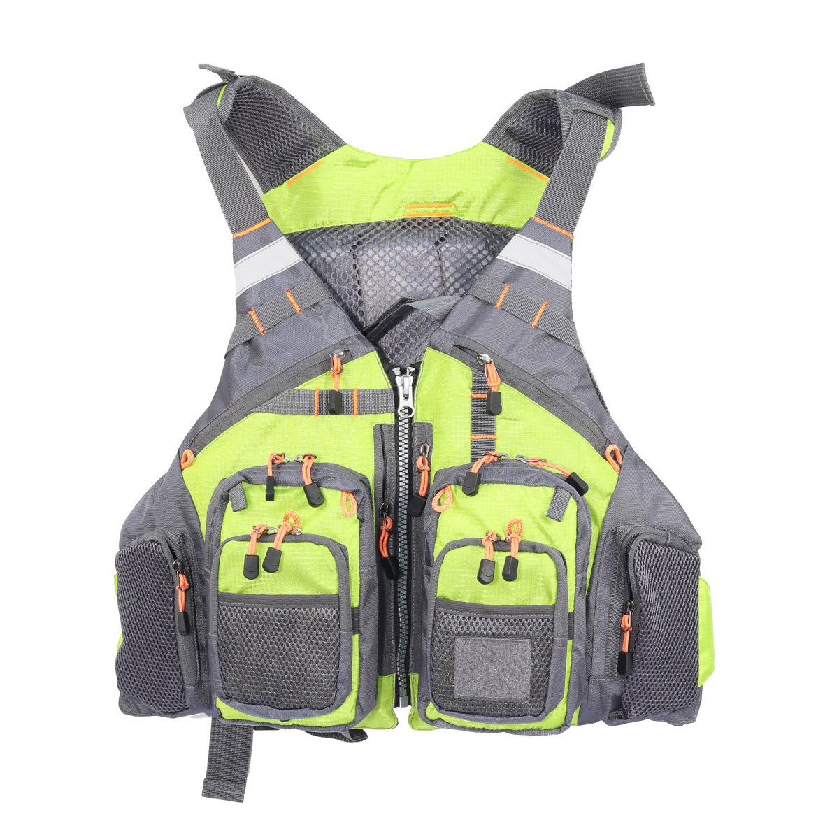 Multi-Pocket Fishing Vest Breathable Mesh Adjustable Outdoor Gear