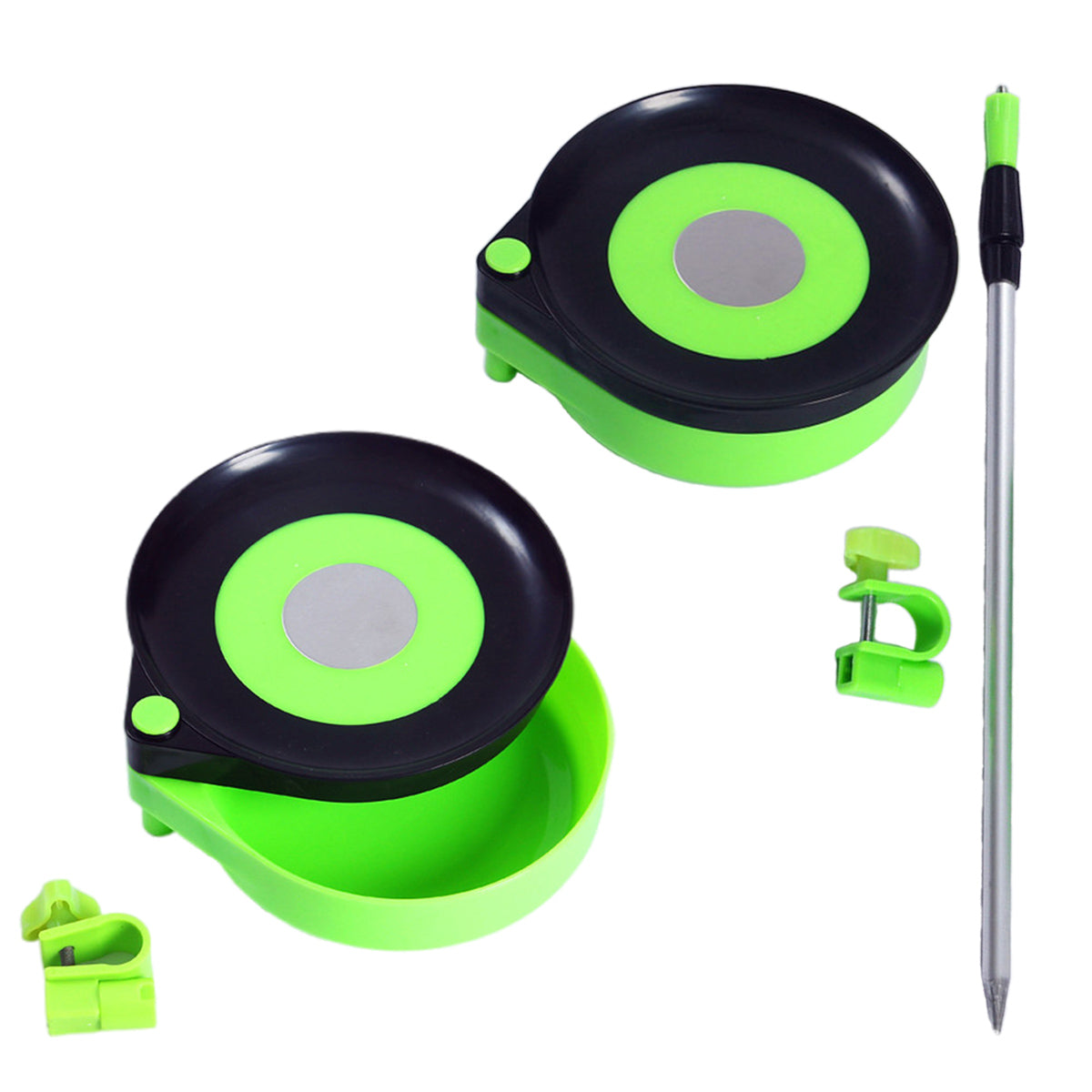 Magnetic Bait Tray With Rotating Lid And Mounting Options