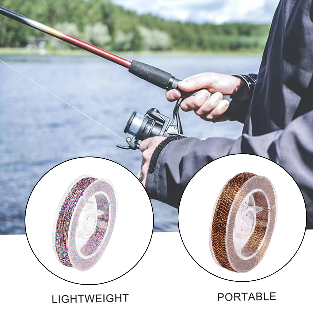 Fishing Rod Guide Ring Binding Line – 7 Reels Durable Wire