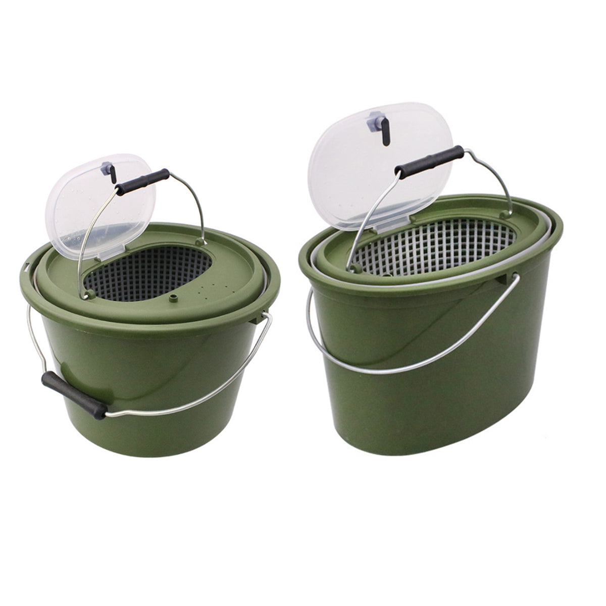 Handheld Water Bucket Portable Fishing Storage Container with Lid