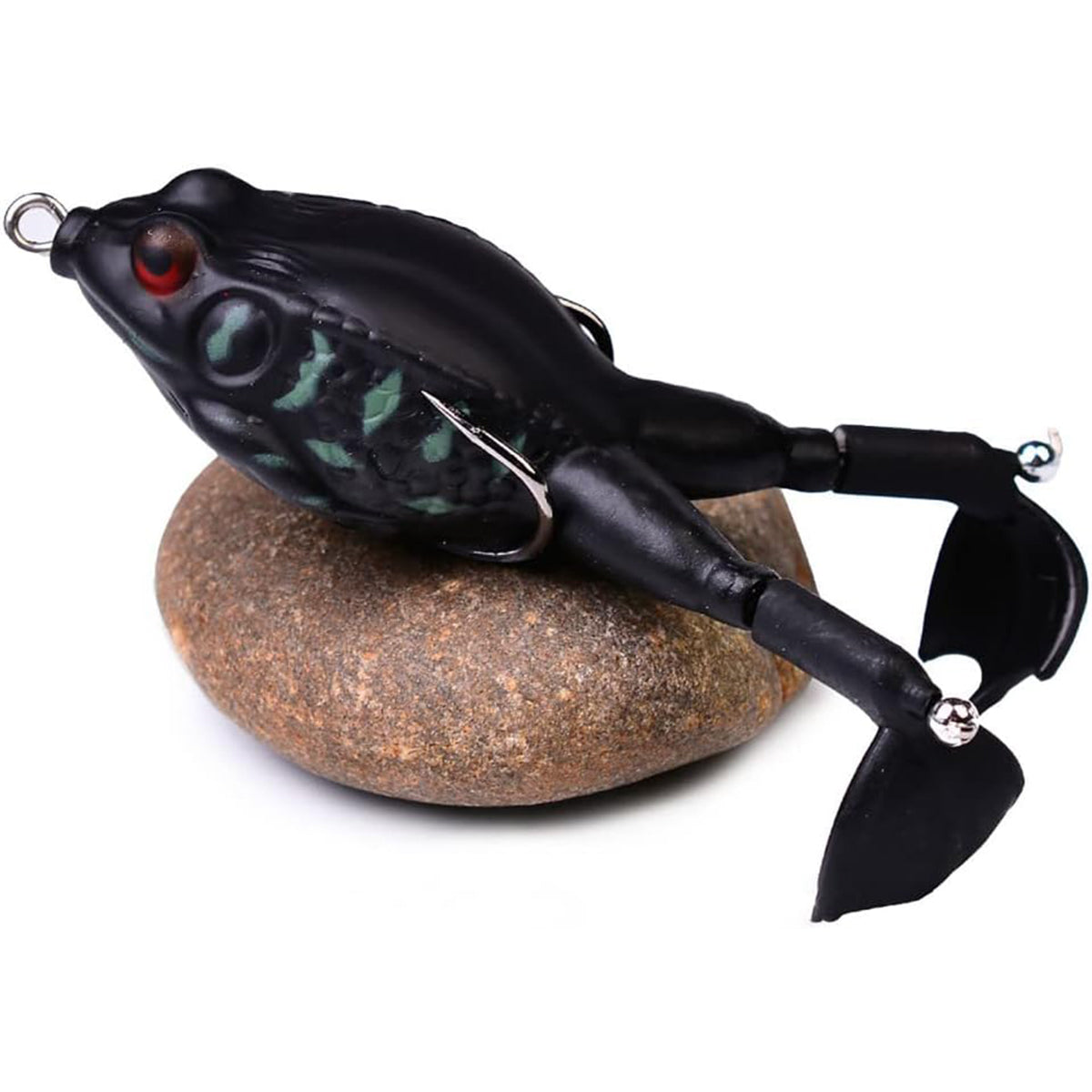3PCS Bionic Frog Fishing Lures with Double Hooks for Freshwater