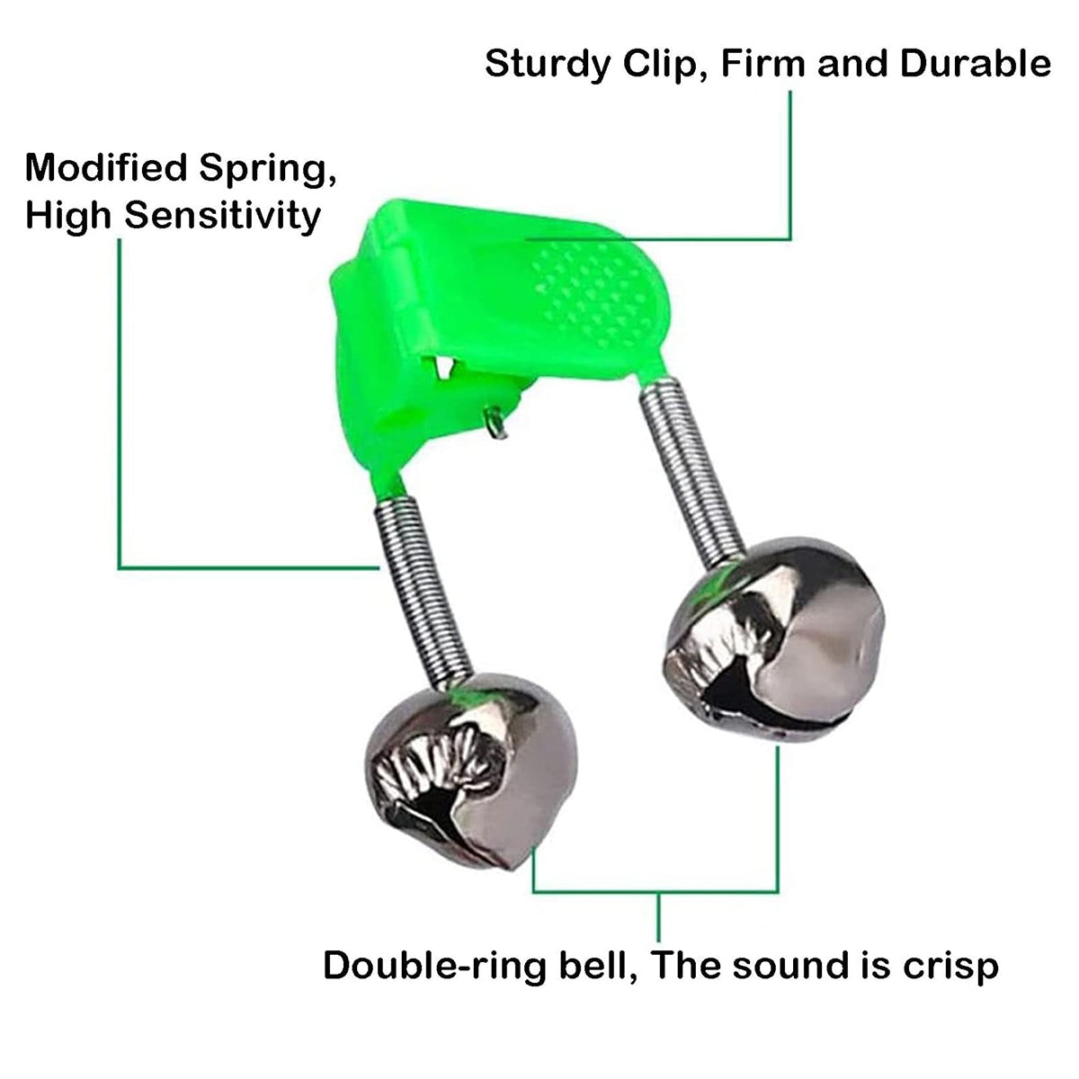 Fishing Bells 50PCS High-Sensitivity Bite Alarm Clips