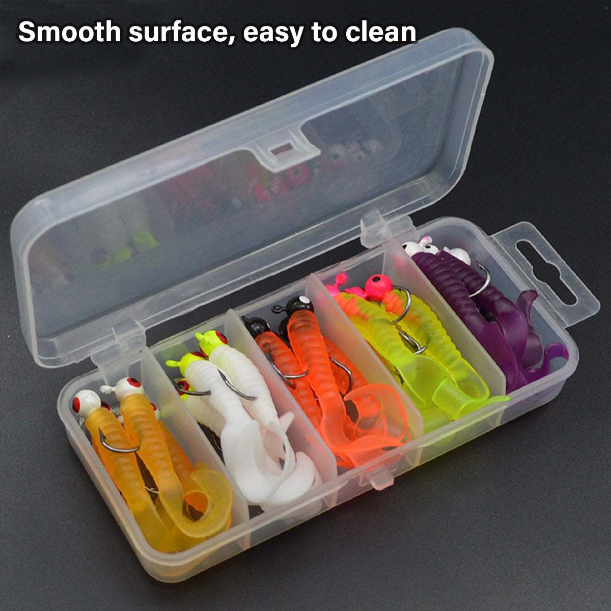 20pcs Bionic Soft Fishing Bait Set With Lead Hooks Freshwater Saltwater