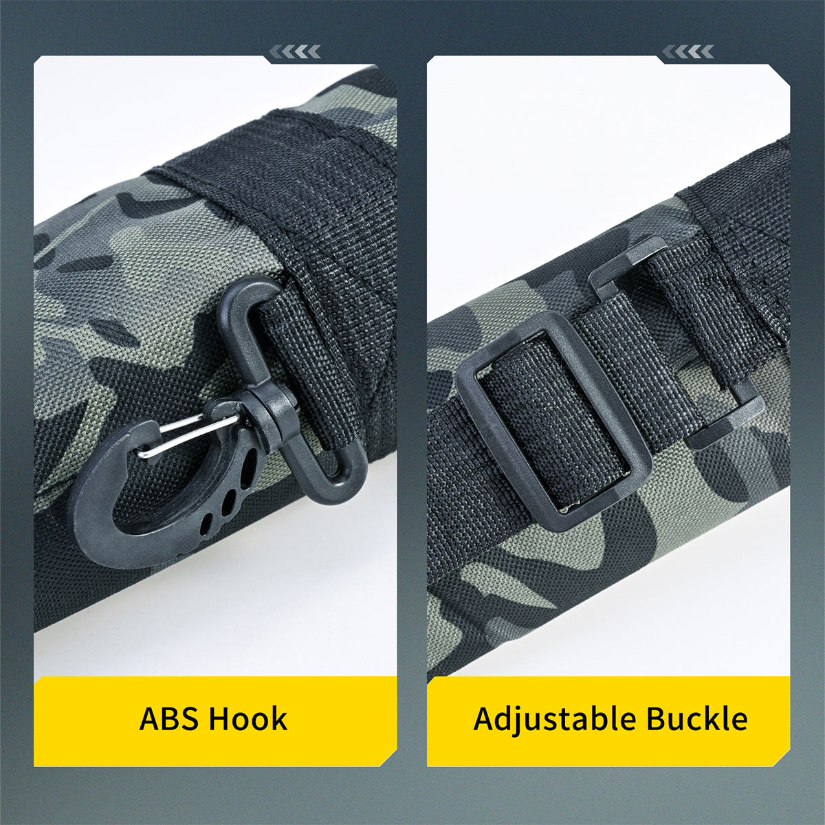 Portable Foldable Fishing Rod Bag Tackle Storage Bag Water Resistant Lightweight