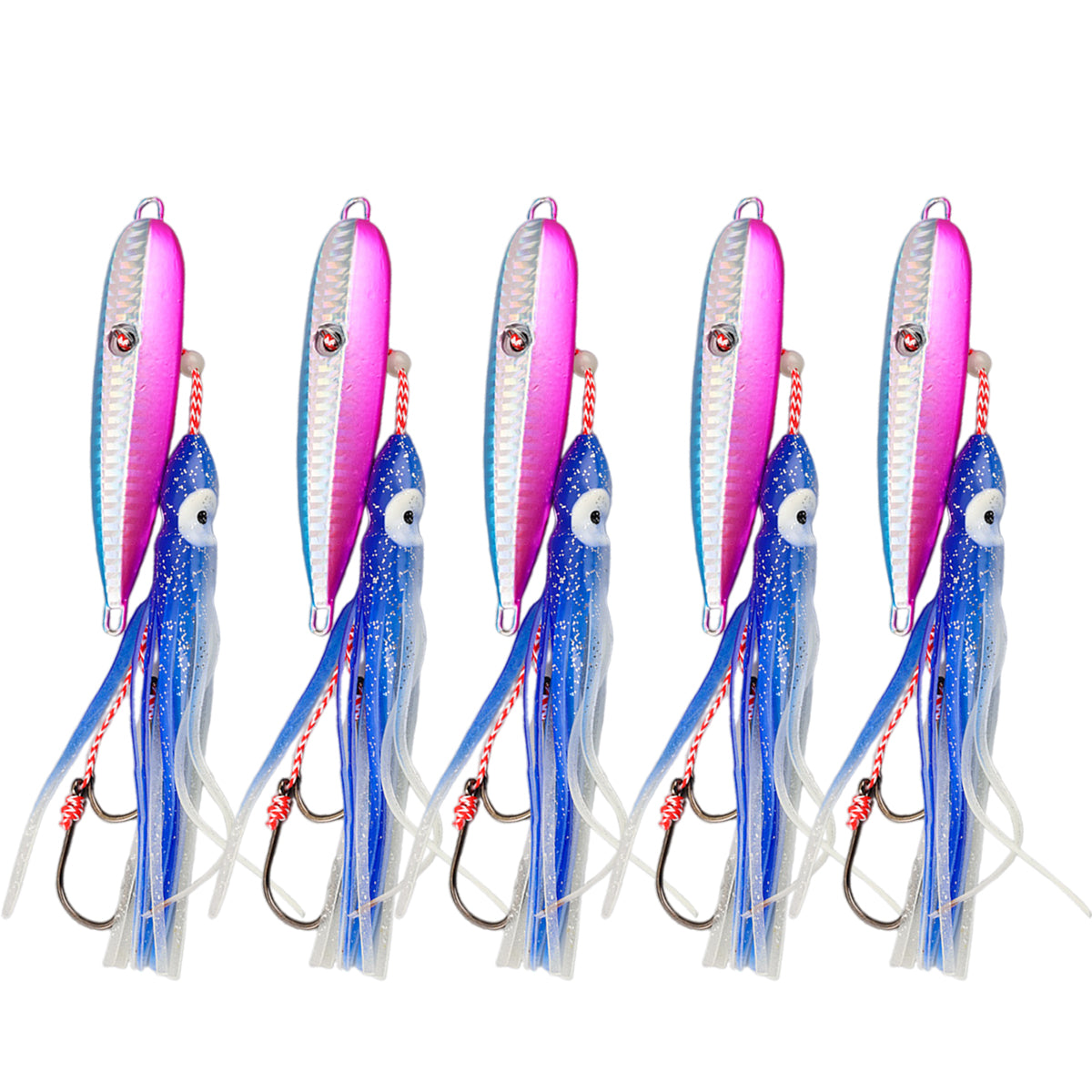 Bionic Fishing Baits 5PCS Reflective Jigging Lures
