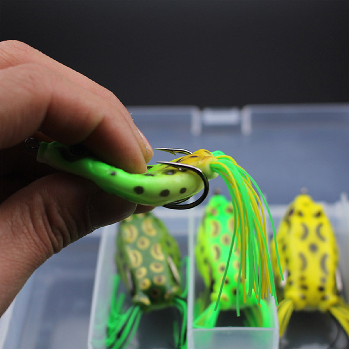 5PCS Soft Frog Lures Set for Bass Pike Fishing in Freshwater & Saltwater