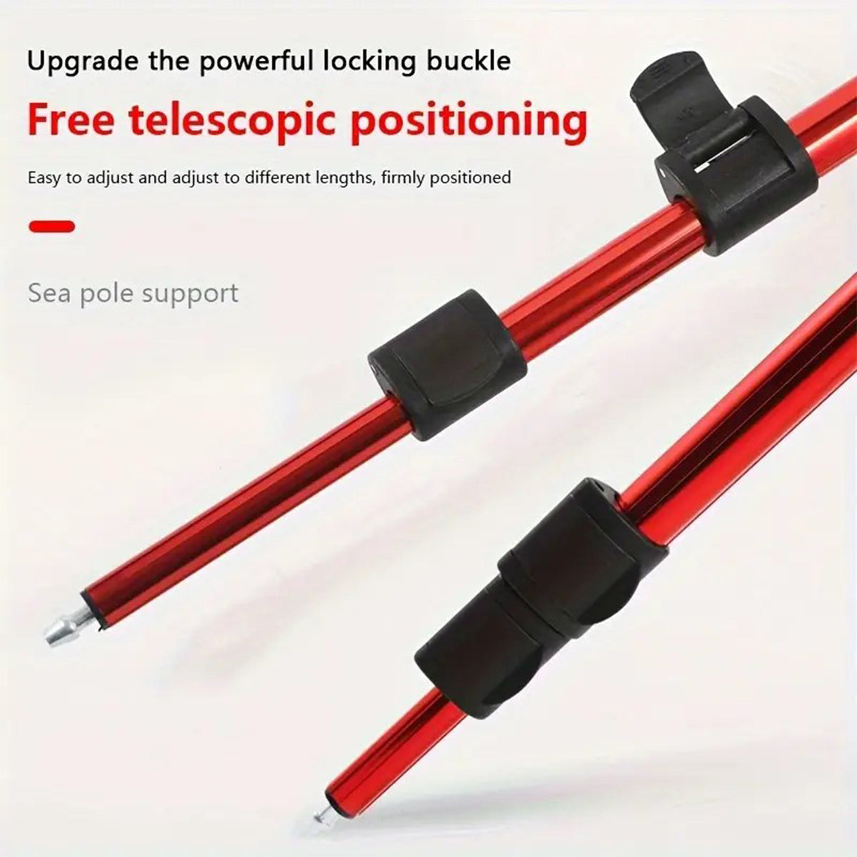 Telescopic Fishing Rod Holder Adjustable Aluminium Alloy Stand