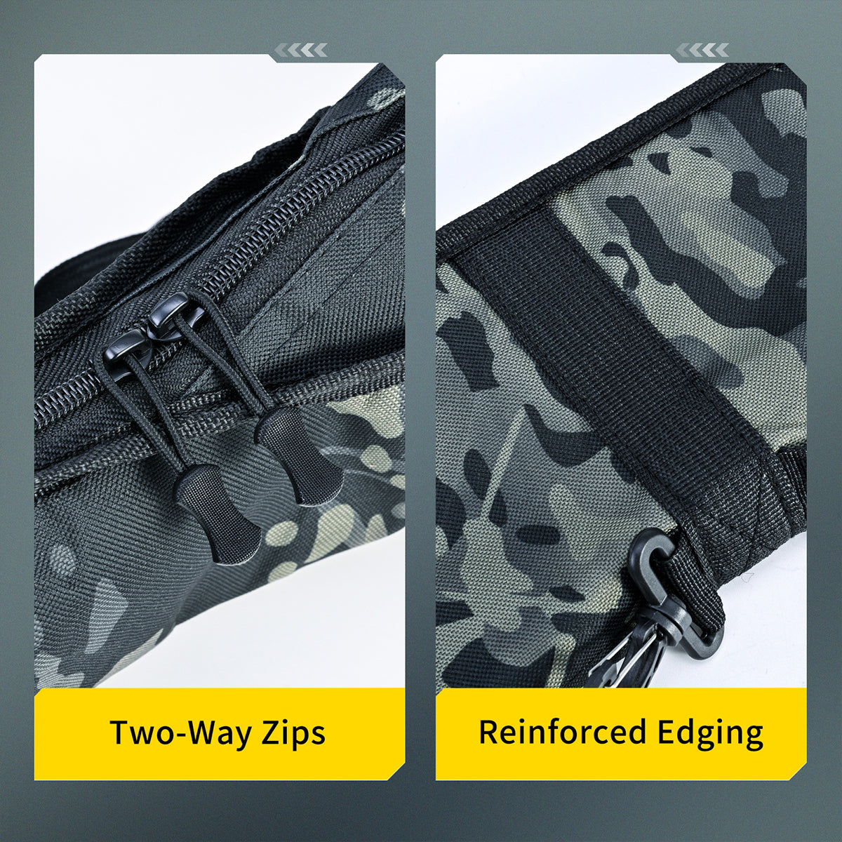 Portable Foldable Fishing Rod Bag Tackle Storage Bag Water Resistant Lightweight