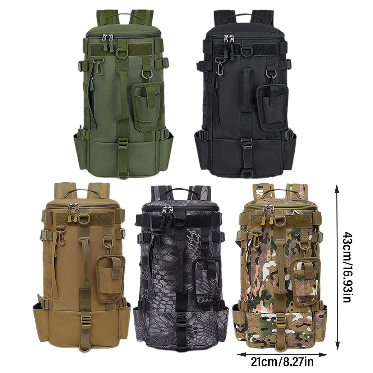 Multifunctional Waterproof Fishing Bag Large Capacity Oxford Tackle Storage