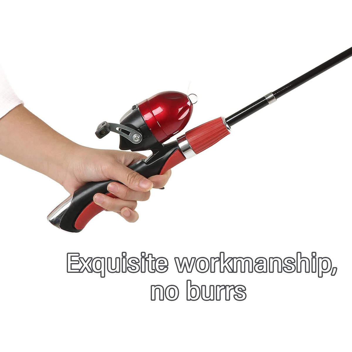 Mini Retractable Fishing Rod for Kids with EVA Grip and Compact Design