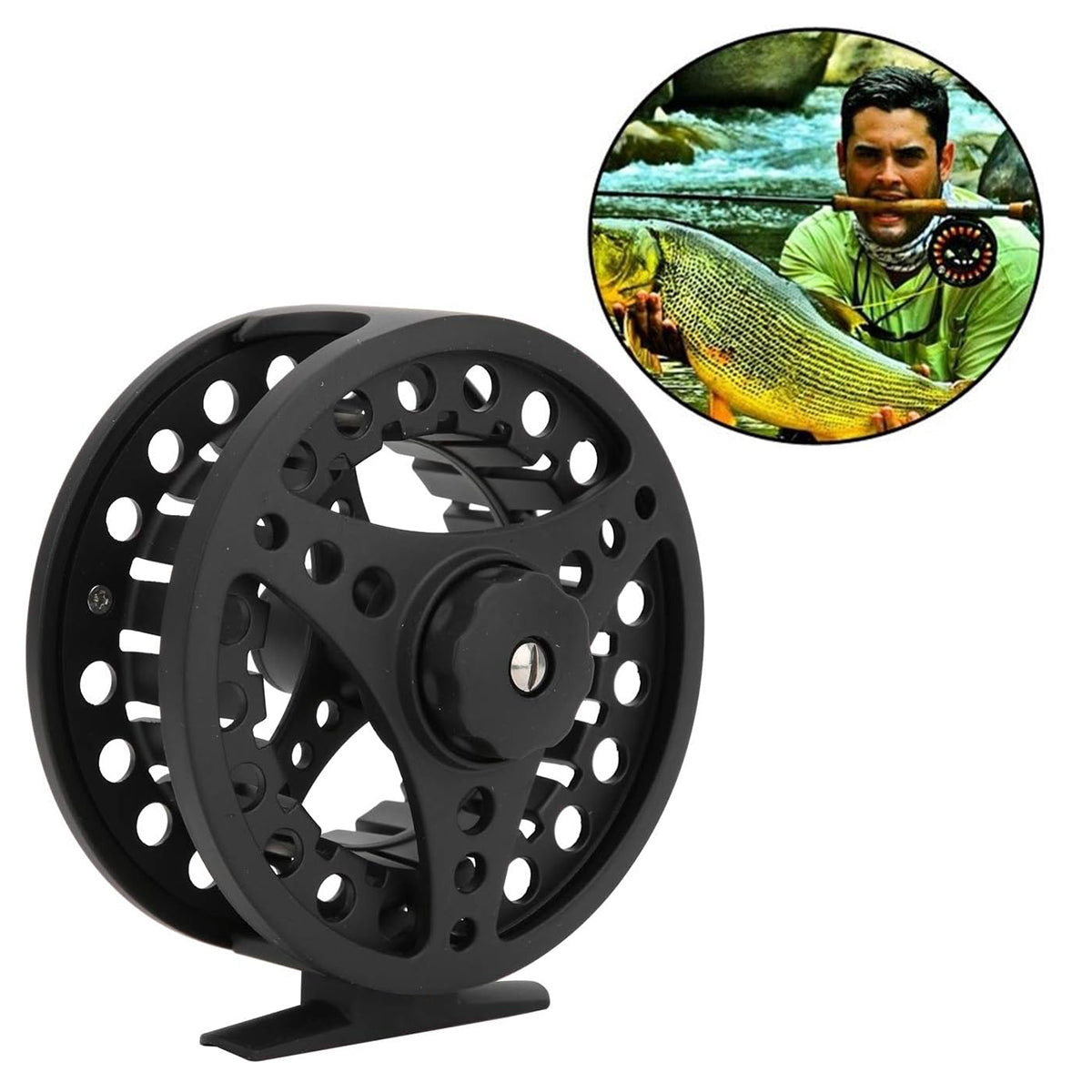 All-Metal Fly Fishing Reel CNC Aluminum Alloy Disc Brake Ice & Fly Reel