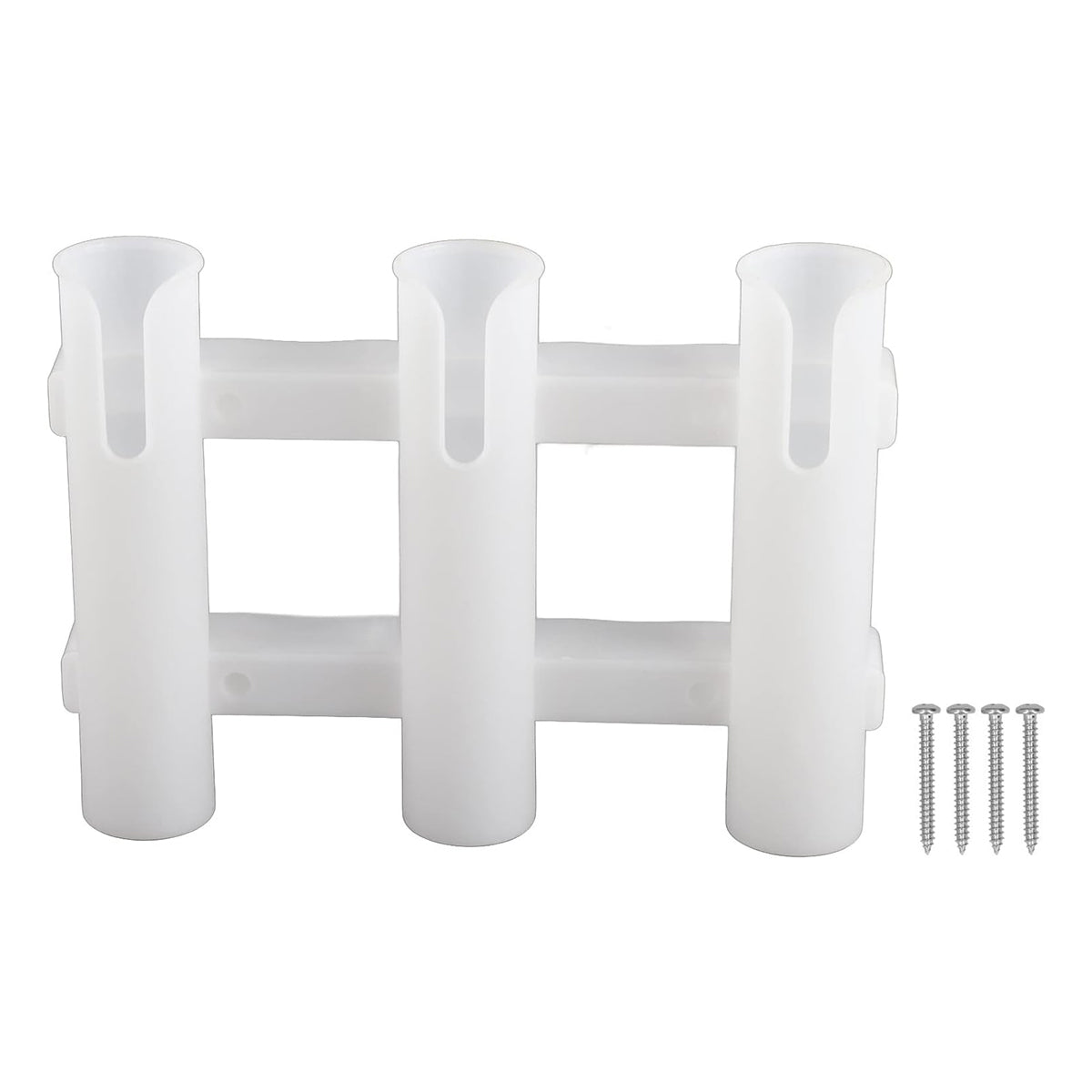 Adjustable Boat Fishing Rod Holder with 3 Slots for Kayaks and Docks