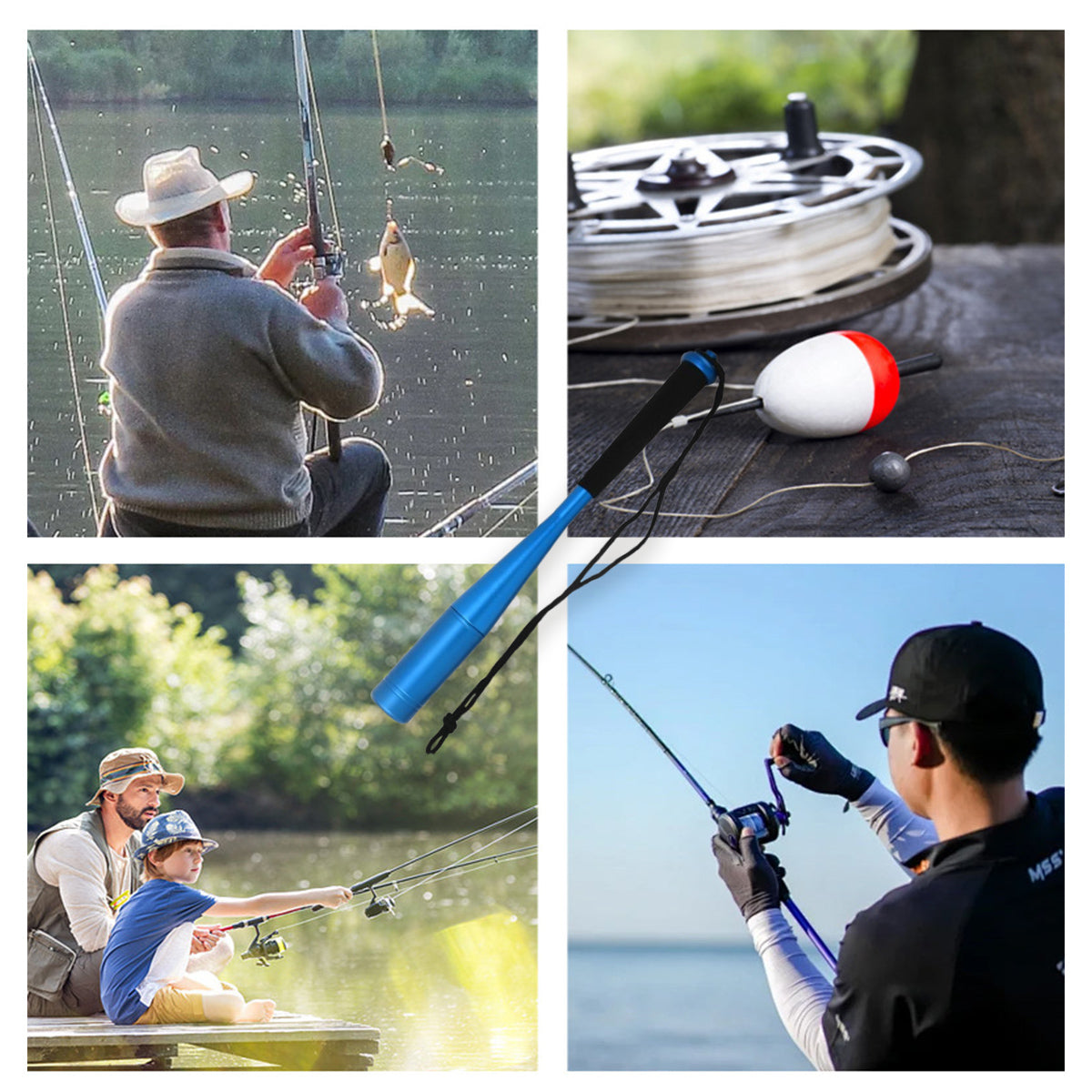 Aluminum Fish Knocker Fishing Tool Lightweight with Ergonomic Handle