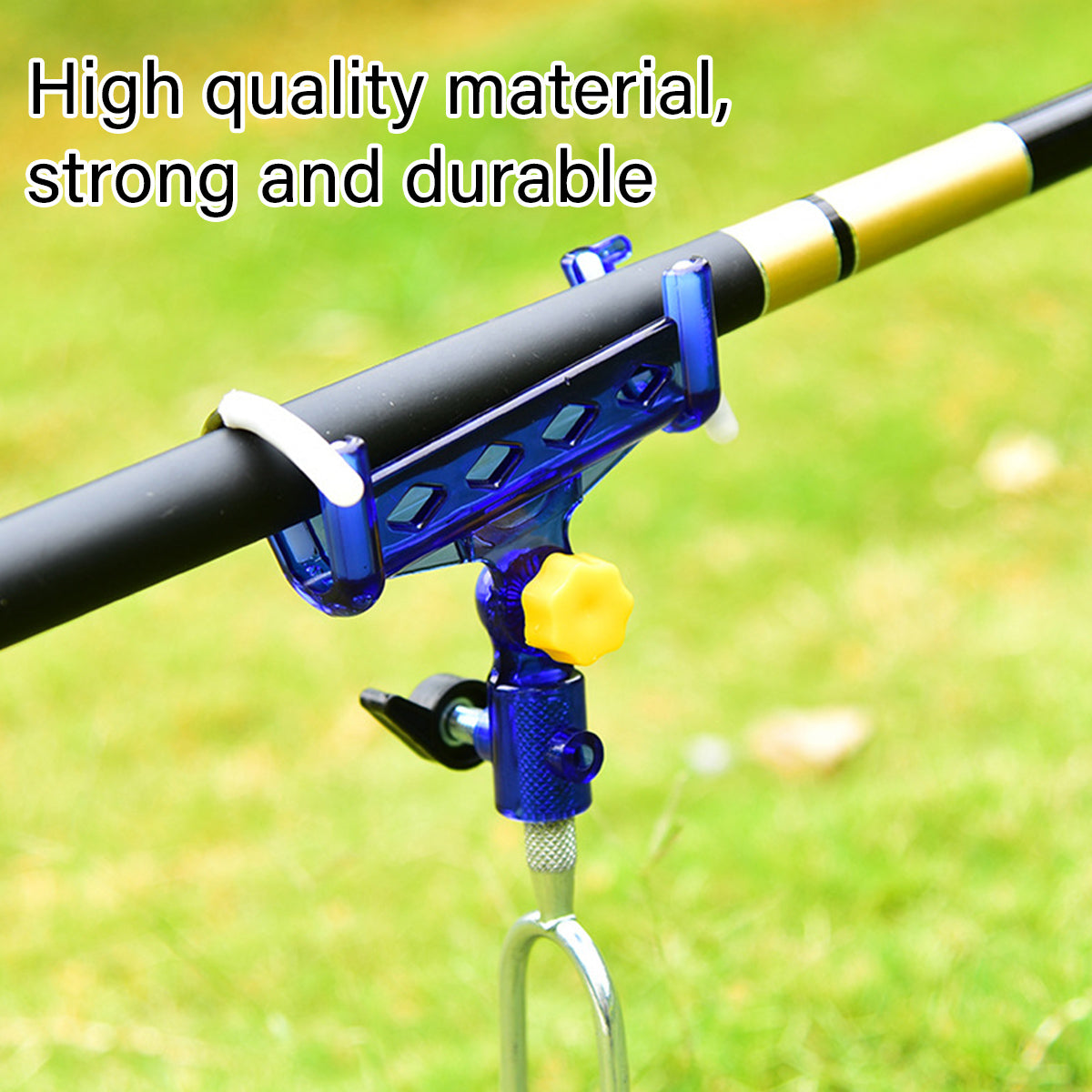 Self-Locking Fishing Rod Stand Durable Adjustable Portable Holder