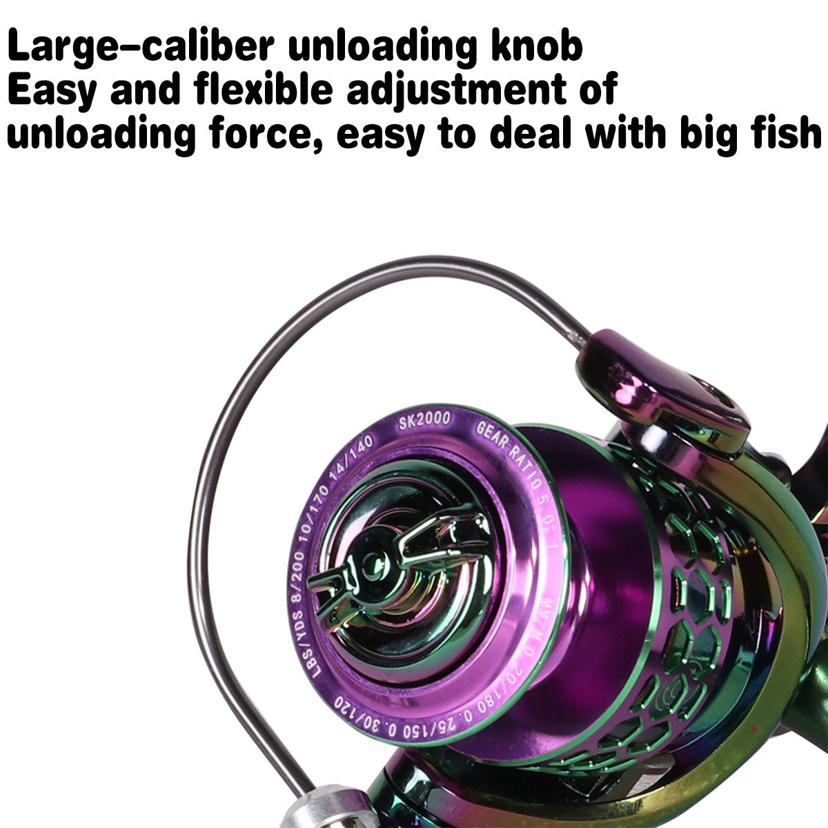 Metal Spinning Reel Durable Electroplated Fishing Reel Left Right Hand