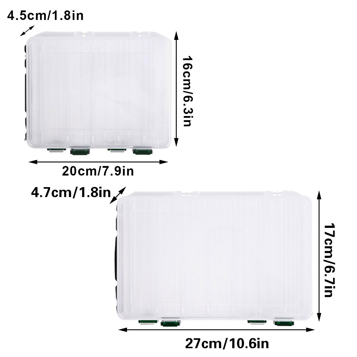 Fishing Tackle Storage Box Waterproof Plastic Organizer