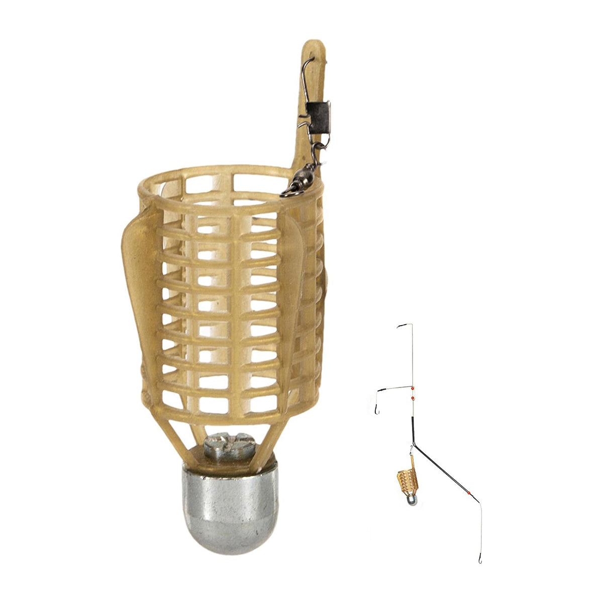 Feeder Bait Cage Set For Carp Fishing Freshwater Durable 4pcs