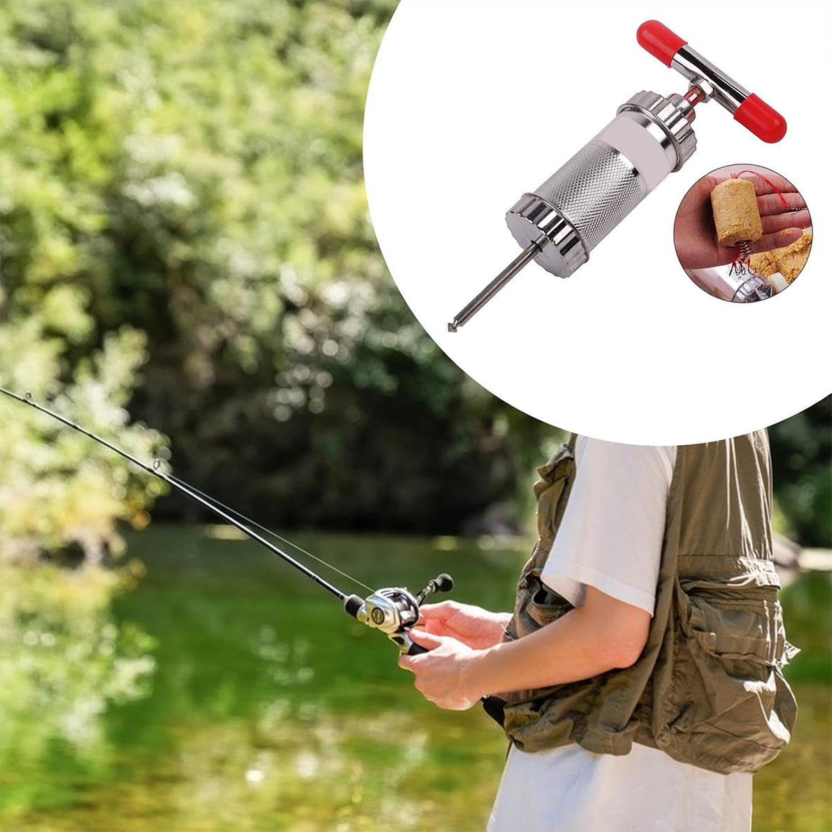 Explosive Bait Shaper Fishing Bait Compression Tool