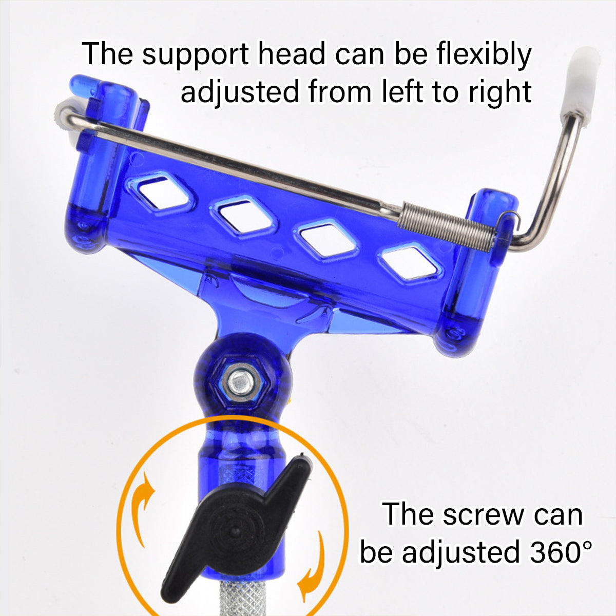 Self-Locking Fishing Rod Stand Durable Adjustable Portable Holder