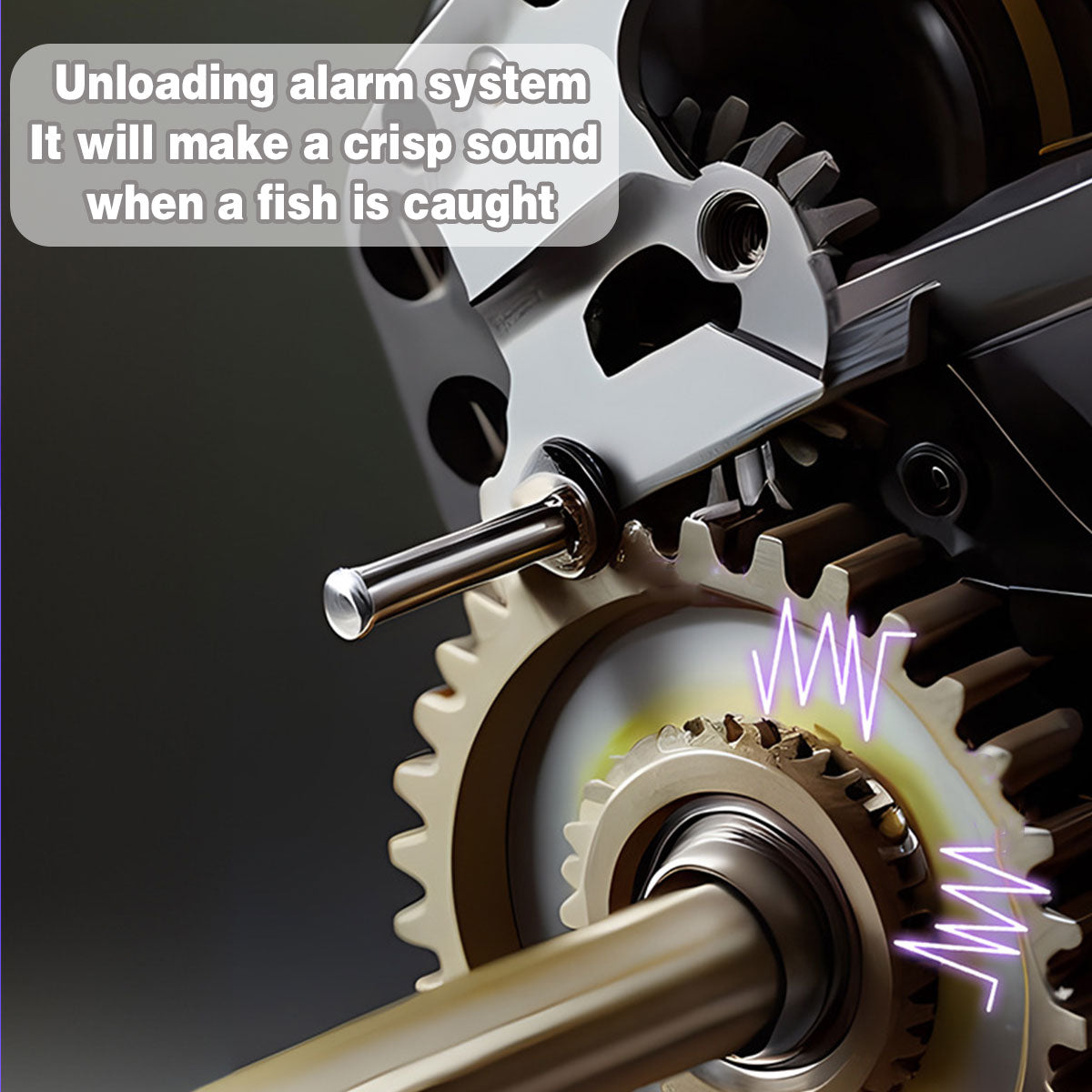 Metal Fishing Reel High-Speed Gear 7.2:1 with Force Alarm