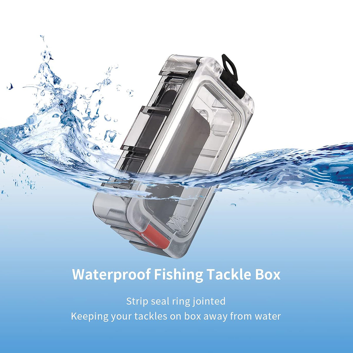 Waterproof Fishing Hook Storage Box with 12 Compartments